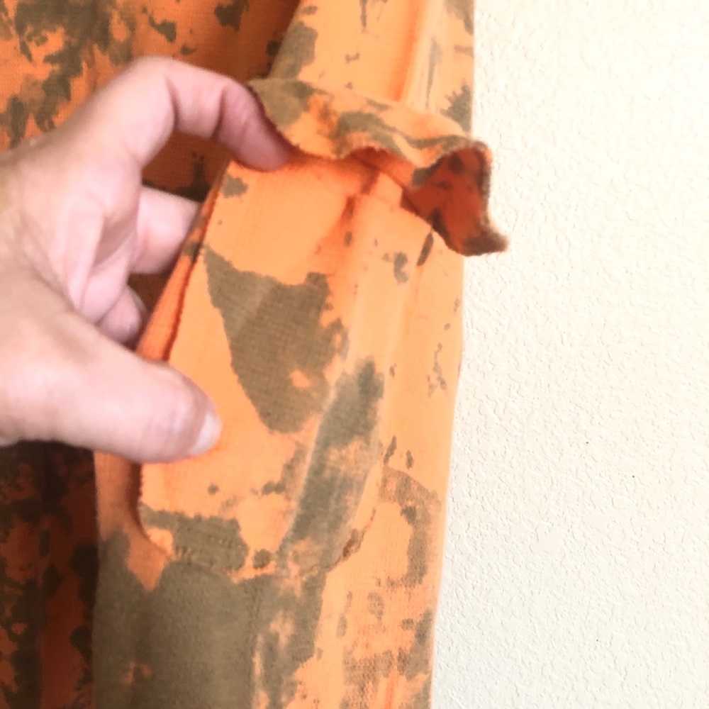 XCVI II Orange Tie Dye Sweater Shirt Top - Picture 2 of 6